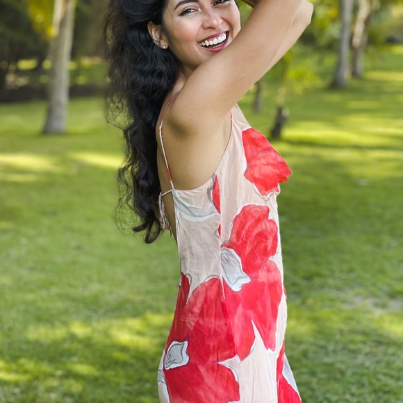 Vintage Victoria's Secret Silk Edition Floral Slip Dress size XS - Picture 3 of 5